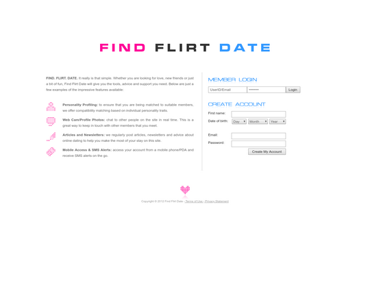 Find Flirt Date Logo
